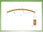 POS.11| Bogenbinder Abverkauf 4.00m x 5.6cm x 10.0cm Brückenhandlauf 4.00m x 5.6cm x 10.0cm bei Leimholzbogen.de