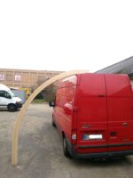 POS.4 | Bogenpfosten 12 x 12 Winkelmass 2,59m x 2,06m Caravan Bogen bei Leimholzbogen.de