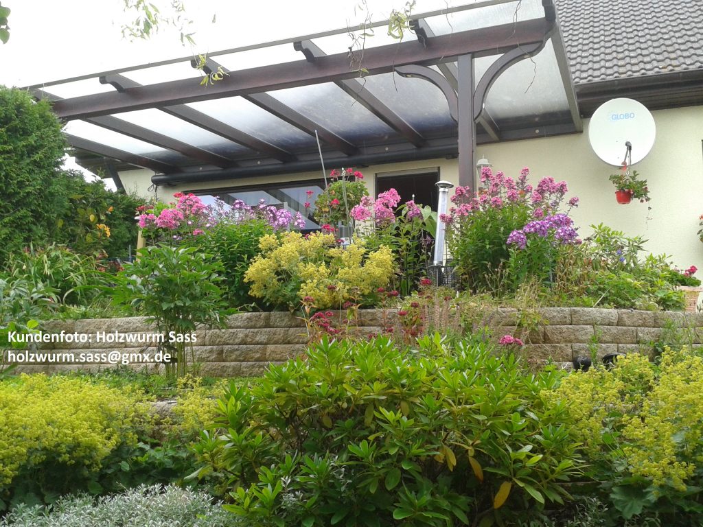 Kundenprojekt Terassenüberdachung 2 bei Leimholzbogen.de