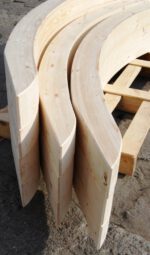 POS.4 | Bogenpfosten 12 x 12 Winkelmass 2,59m x 2,06m Uni Caravan Bogen bei Leimholzbogen.de