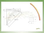 POS.17 | Bogenpfosten Abverkauf 12 X 12 Winkelmass 2,50m x 2,50m POS.17 | Bogenpfosten Abverkauf 12 X 12 Winkelmass 2,50m x 2,50m